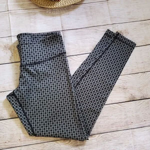 LULULEMON wunder under geometric pattern leggings 10